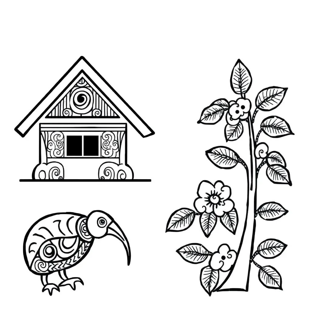 Māori hauora wellbeing model illustration