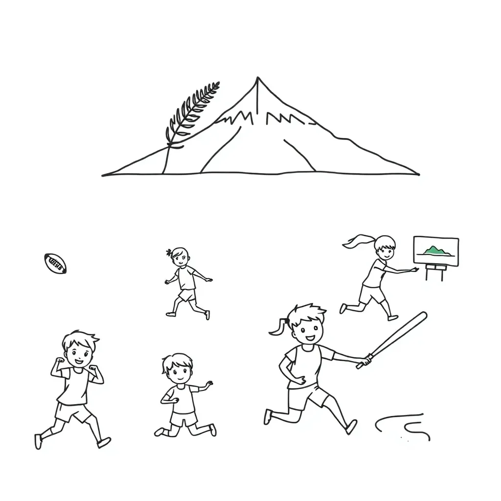 Children running and jumping in athletics activities