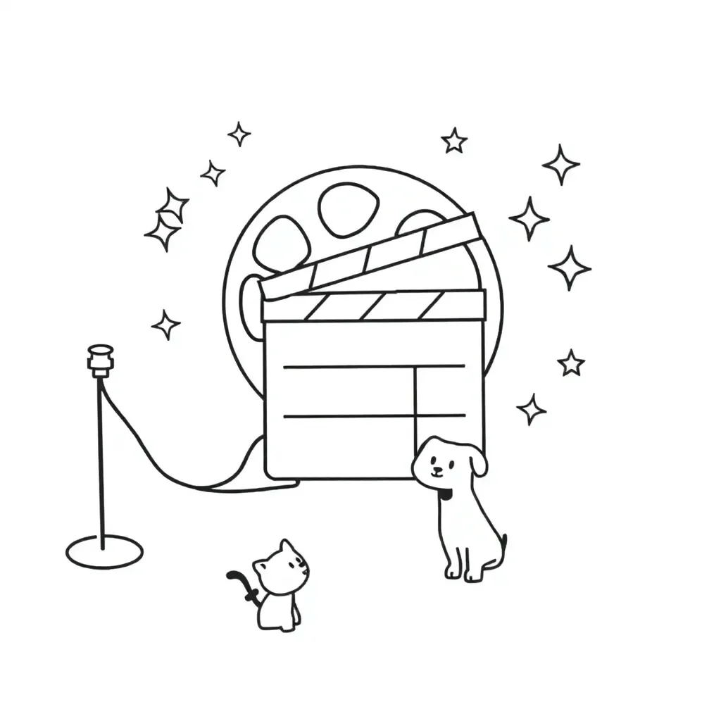 Animation characters and storyboard frames