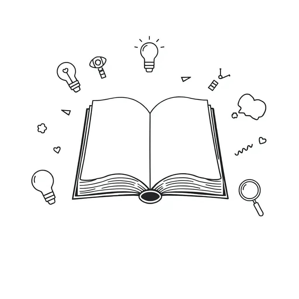Books and reading illustration