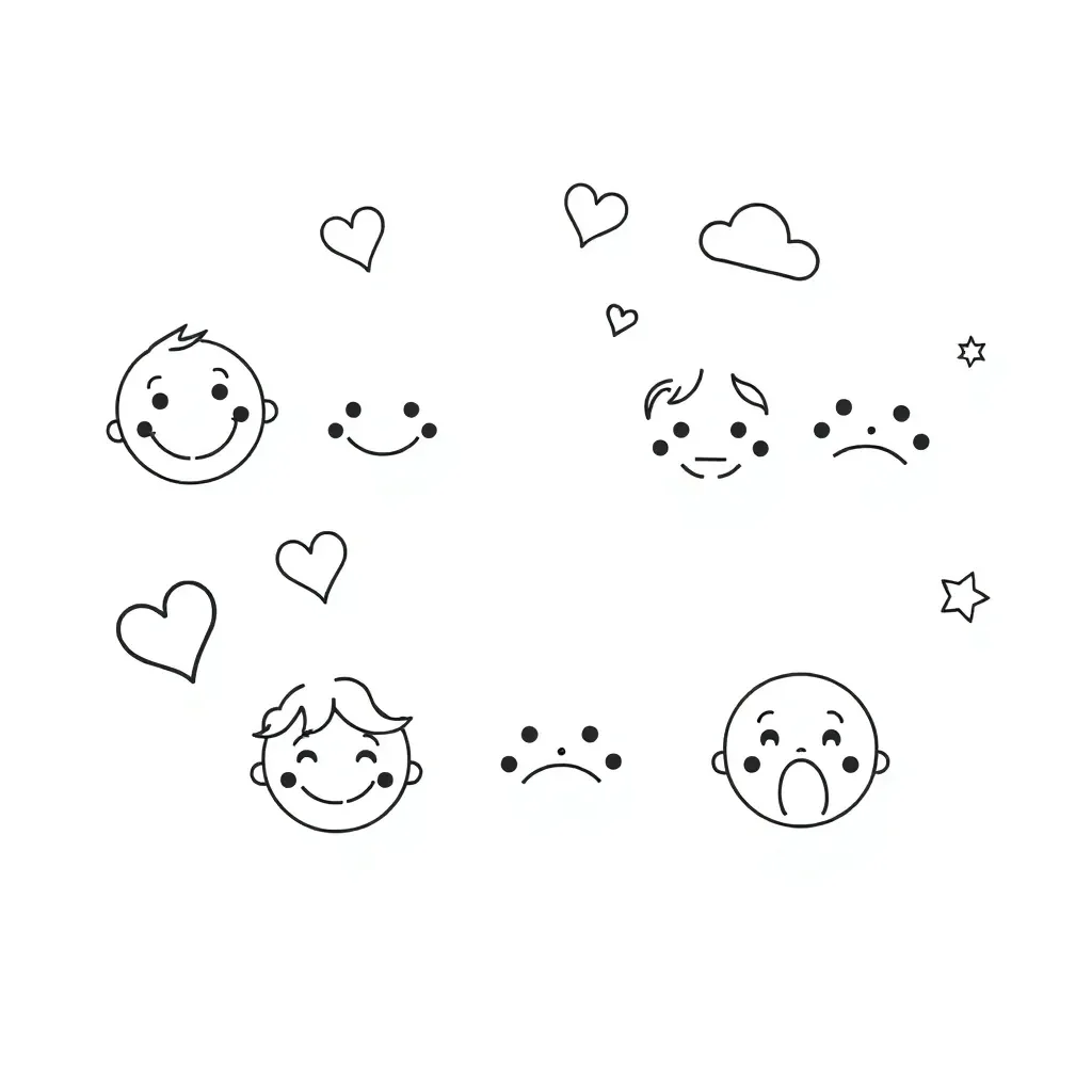 Emotions categorisation illustration