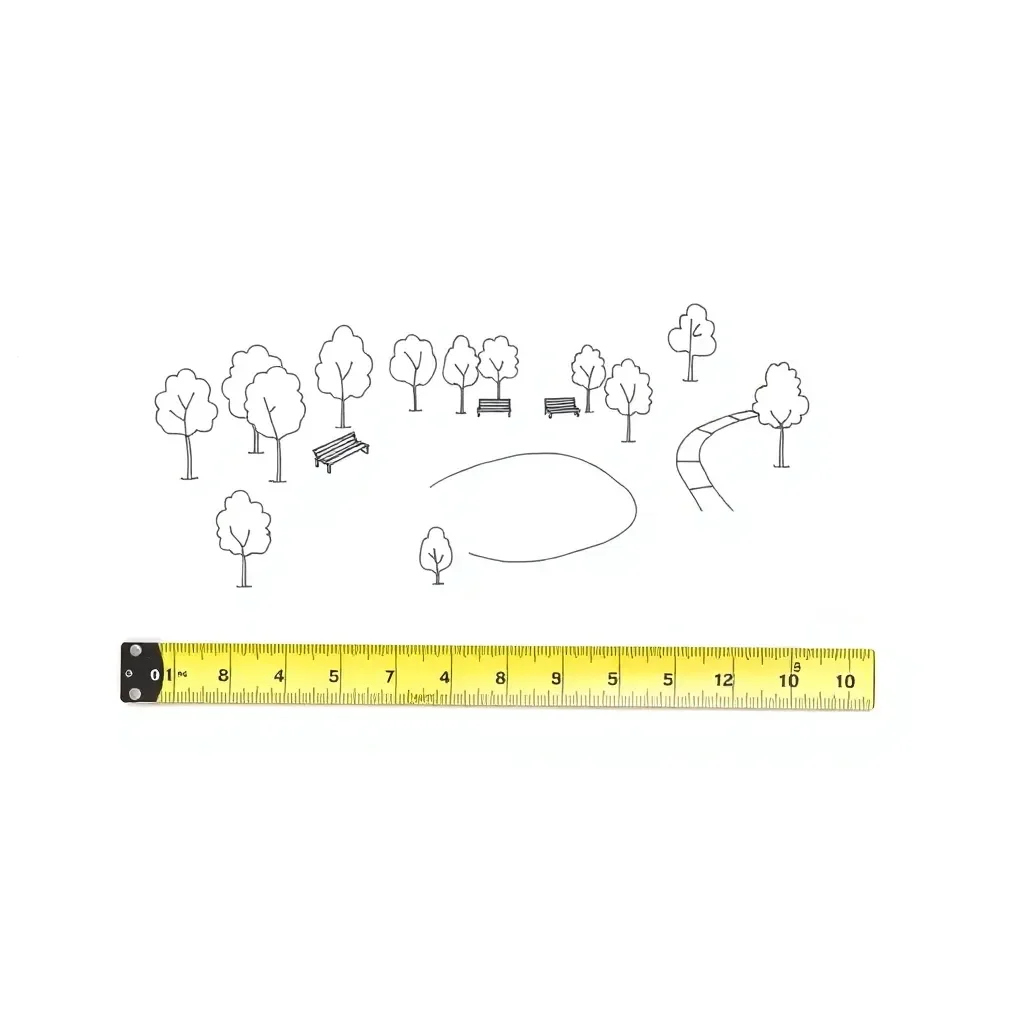 Scale diagram illustration