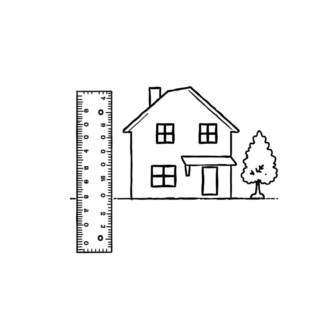 Scale diagram illustration
