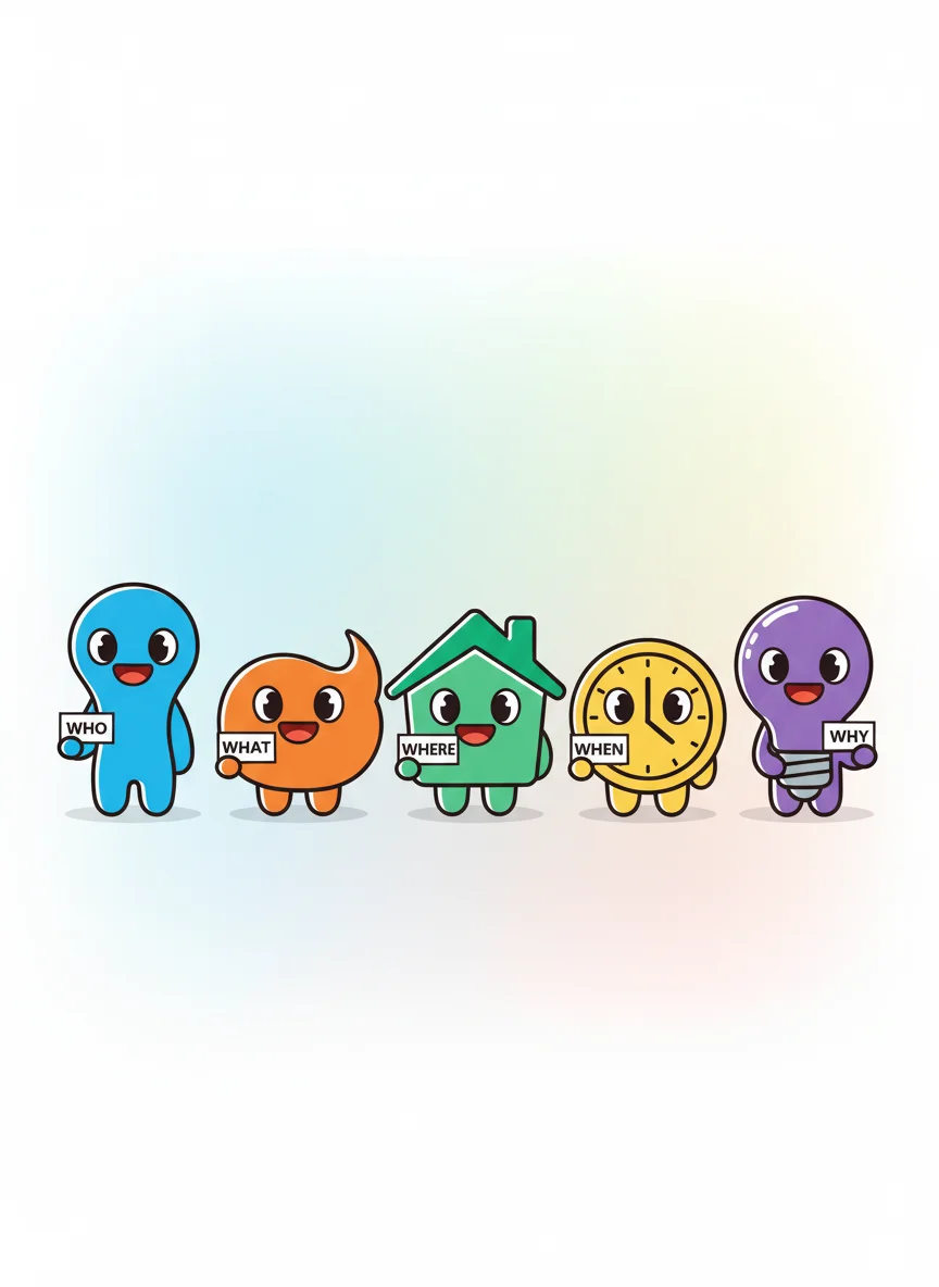 Meet the 5 Wh- Questions