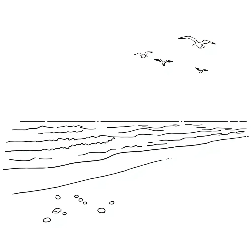 Coastal waves and longshore drift diagram