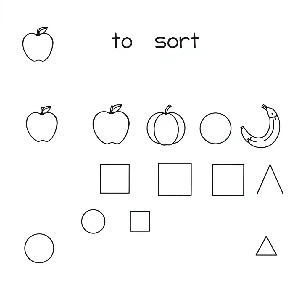 Counting objects illustration