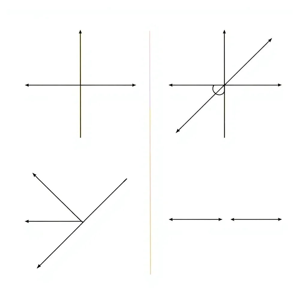 Geometric angles and protractor illustration