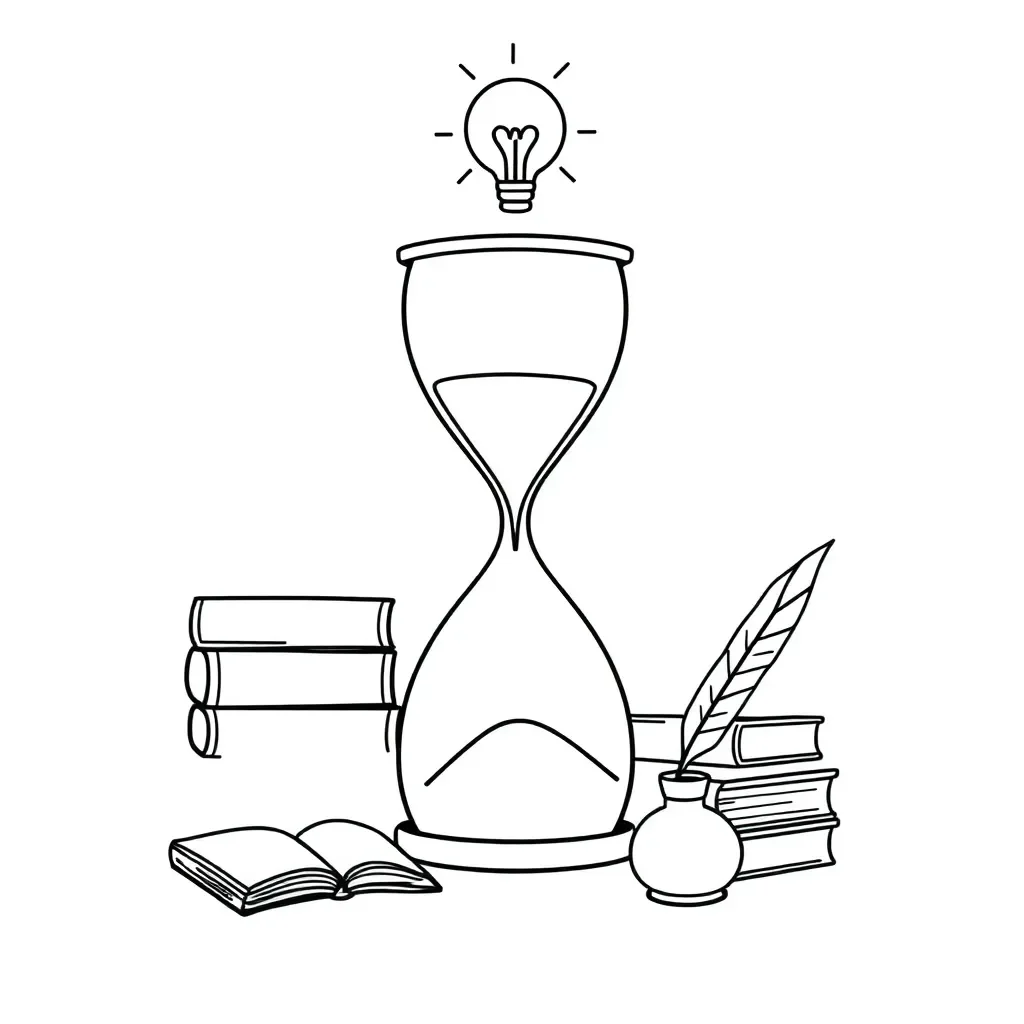 Books and reading illustration