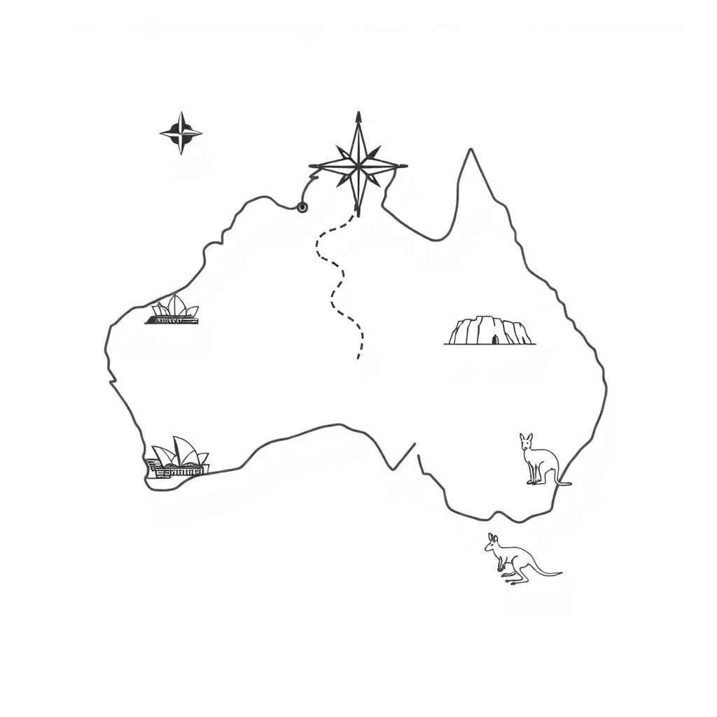 Grid map illustration