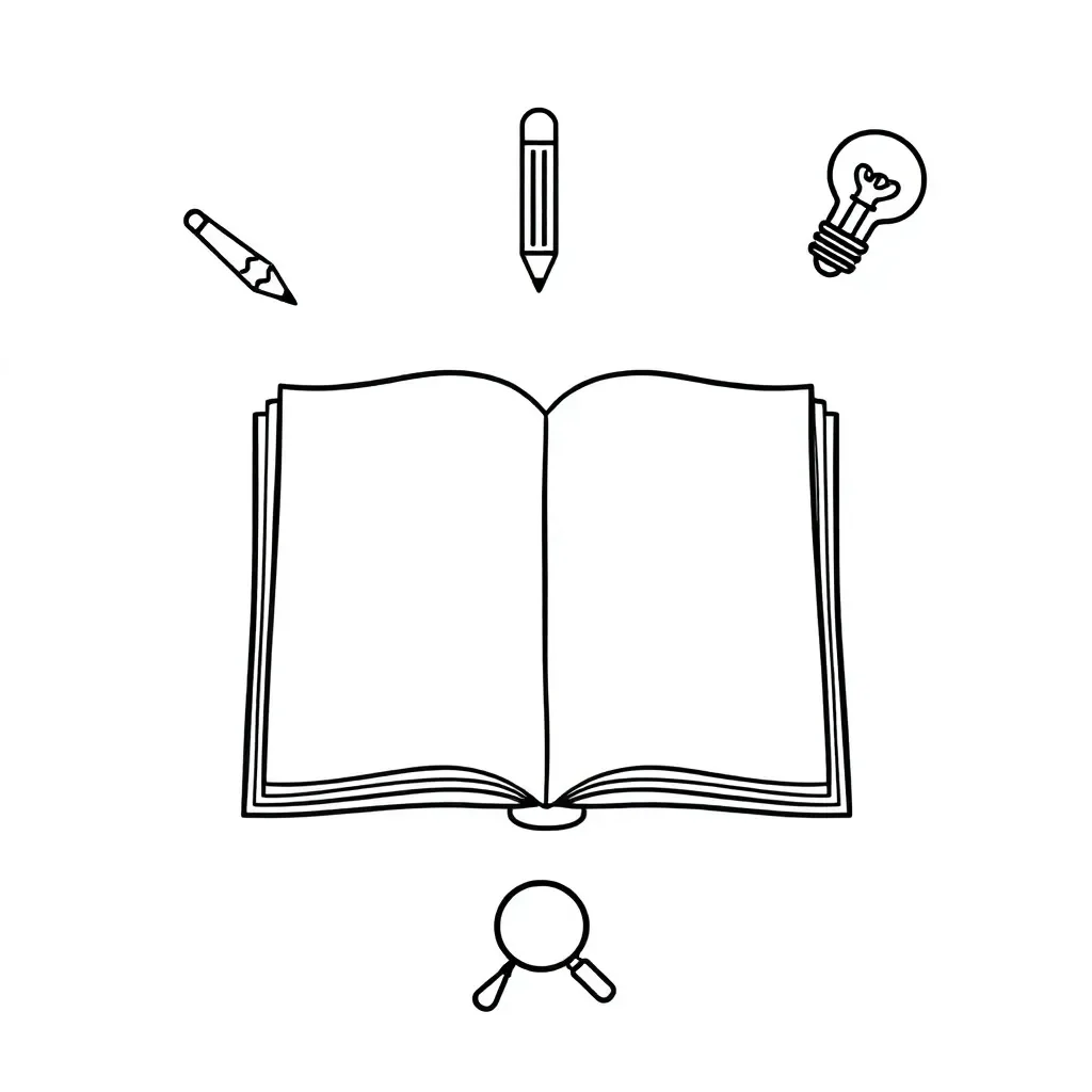 Books and reading illustration