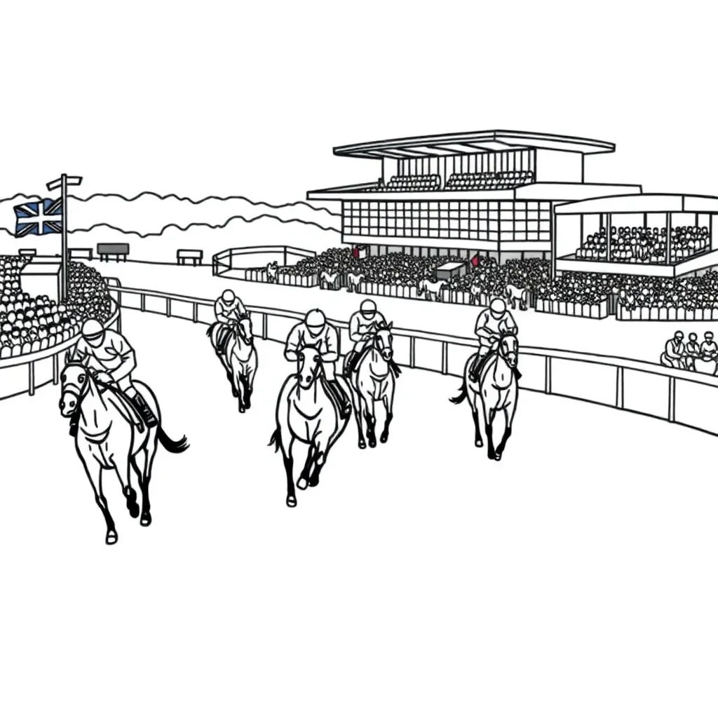 Horse racing at Epsom Derby 1913