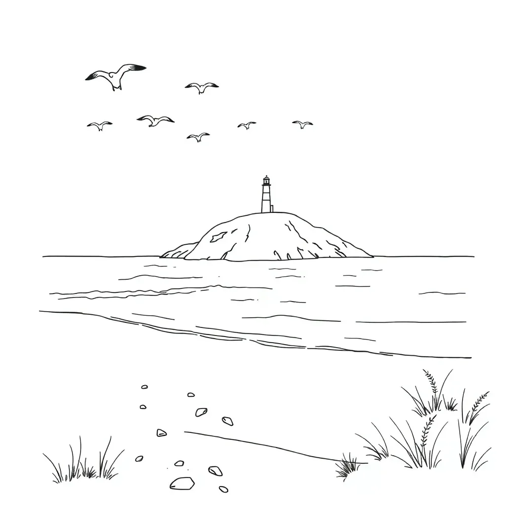 Coastal landform diagram