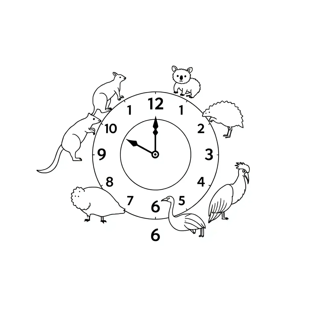 Digital clock display showing time
