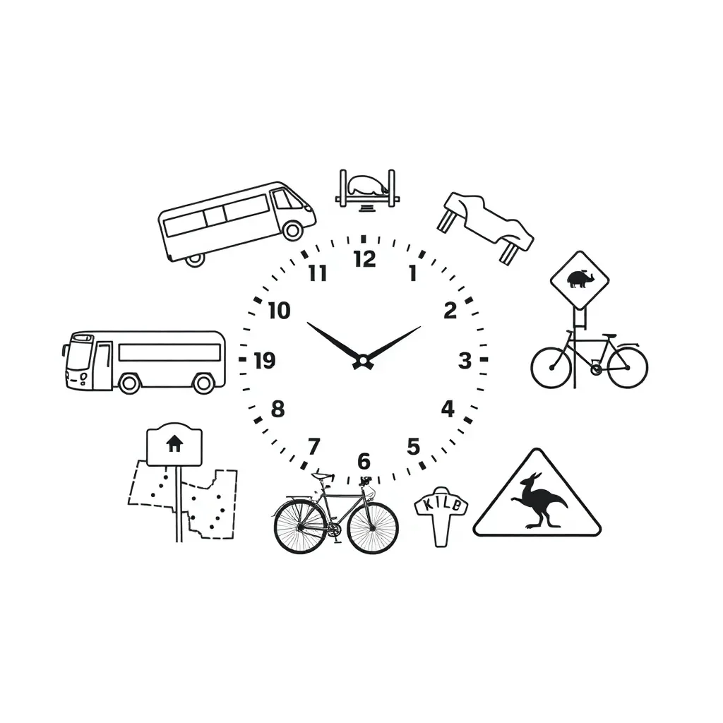 Transport timetable illustration
