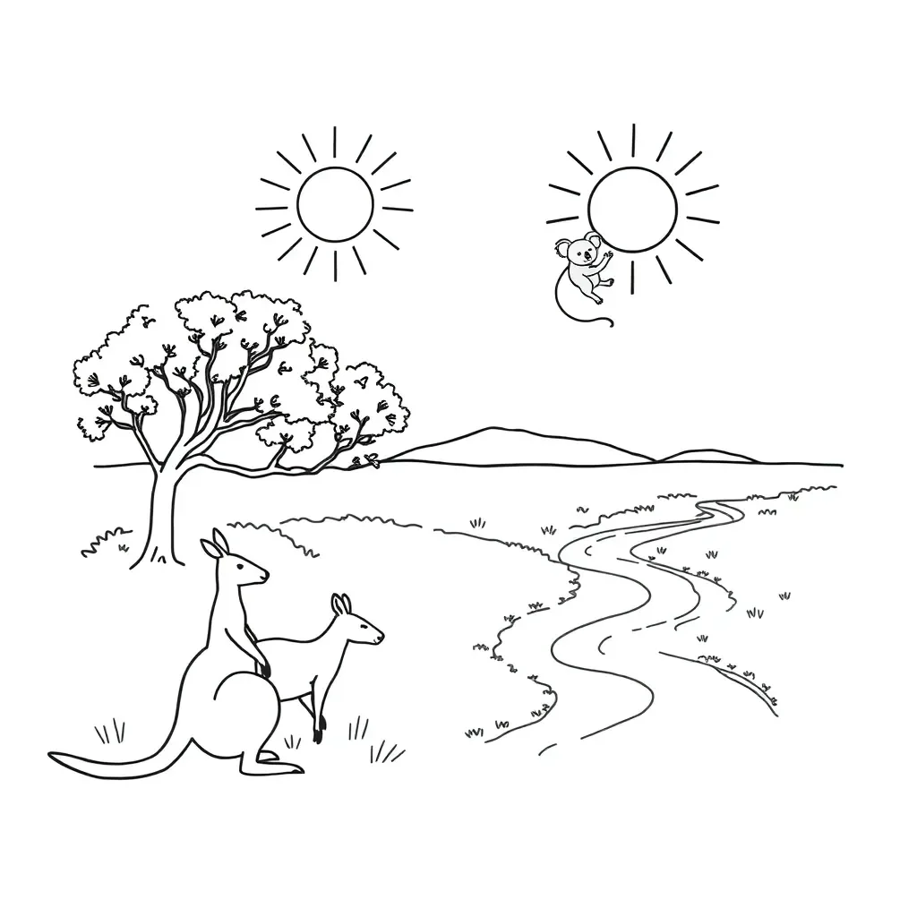 Children playing in a magical garden with friendly animals