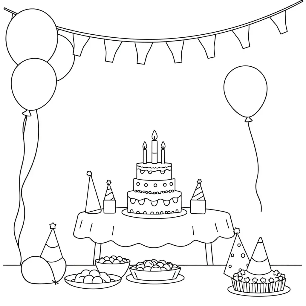 Party planning illustration
