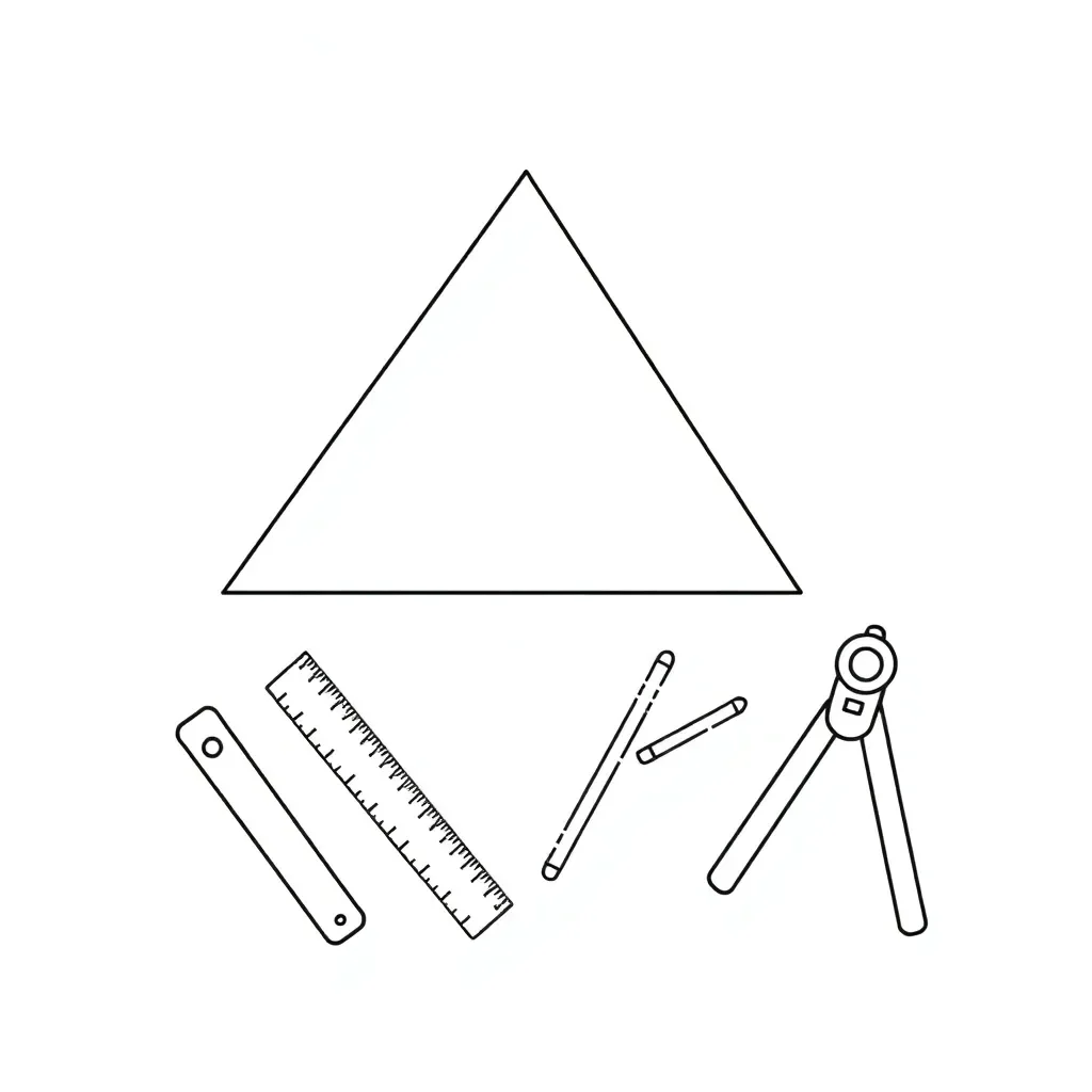 Right triangle with sides labeled a, b, c
