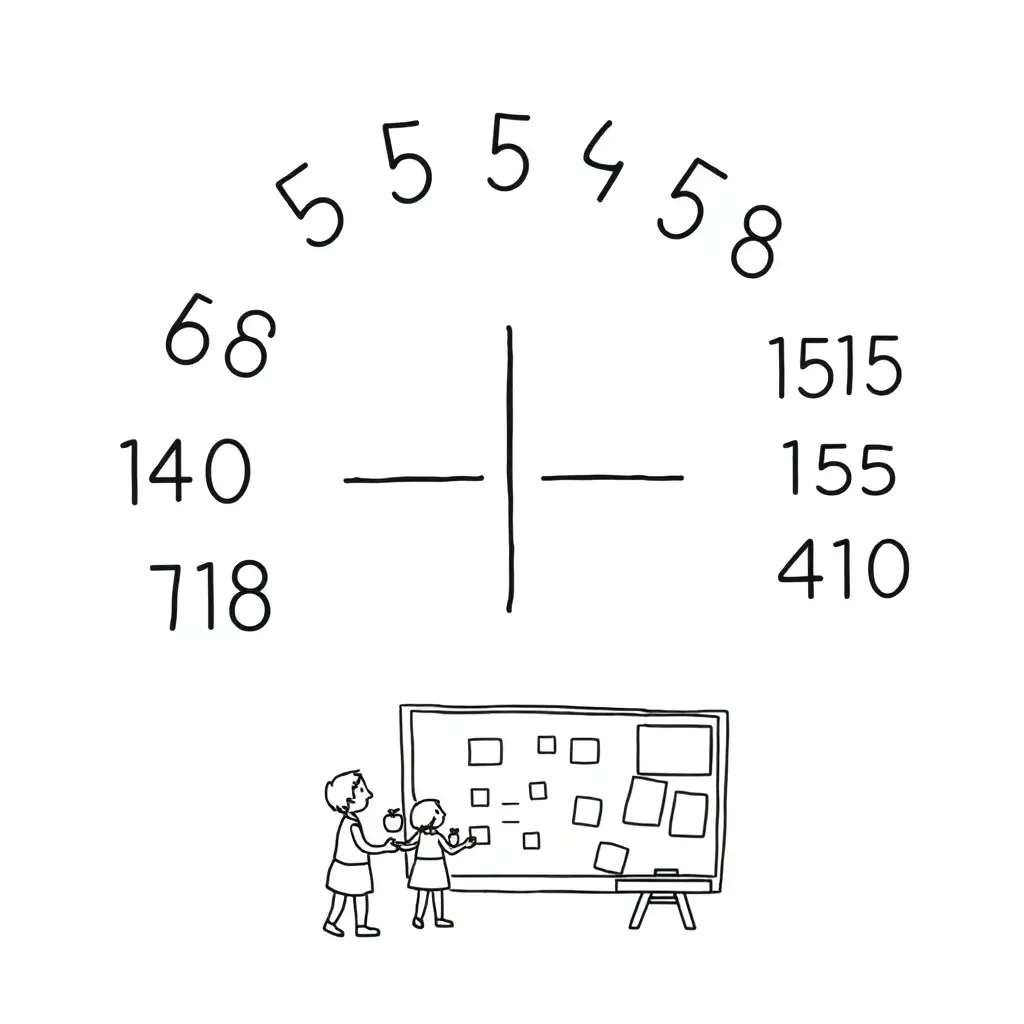 Long division illustration
