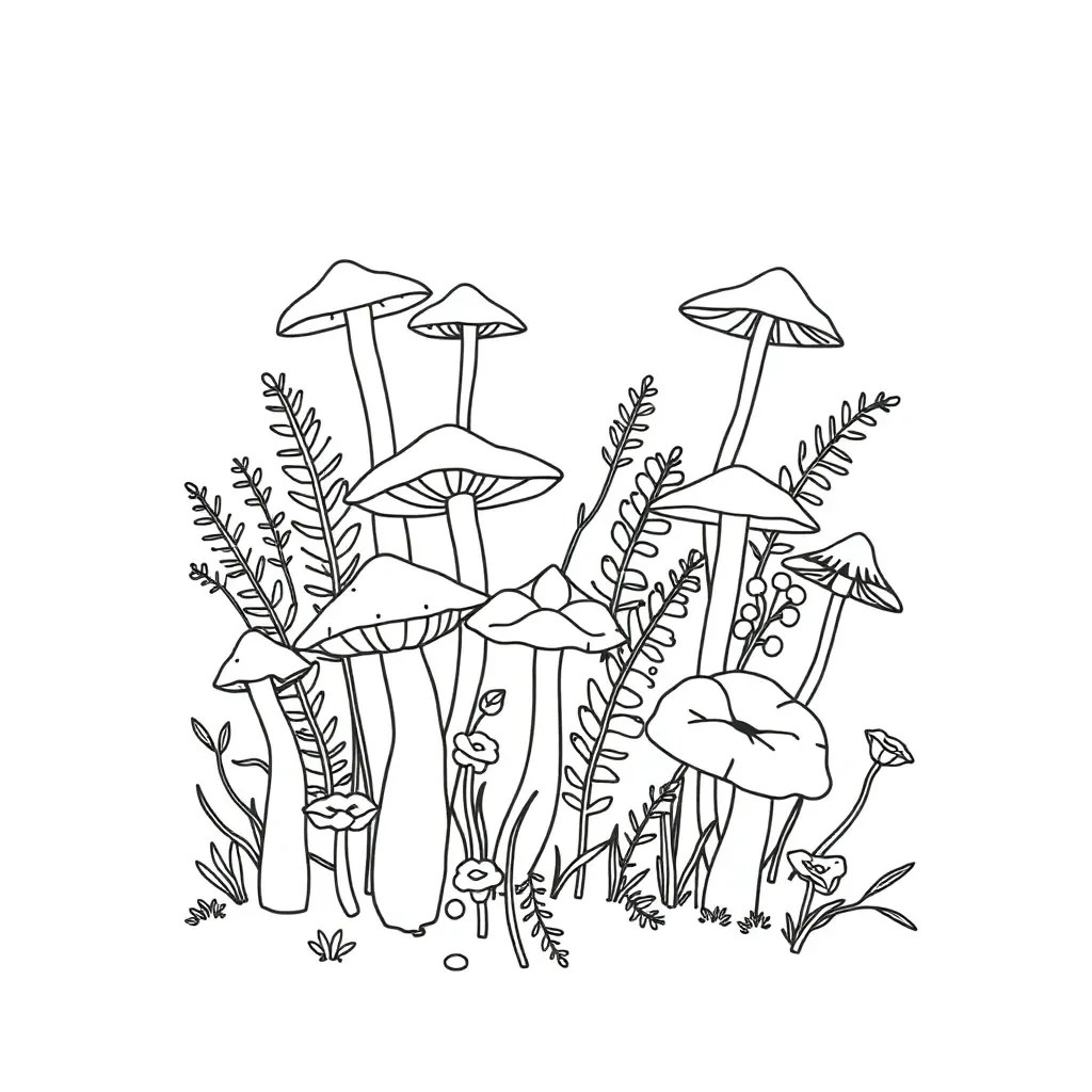 Human and mushroom evolutionary relationship diagram