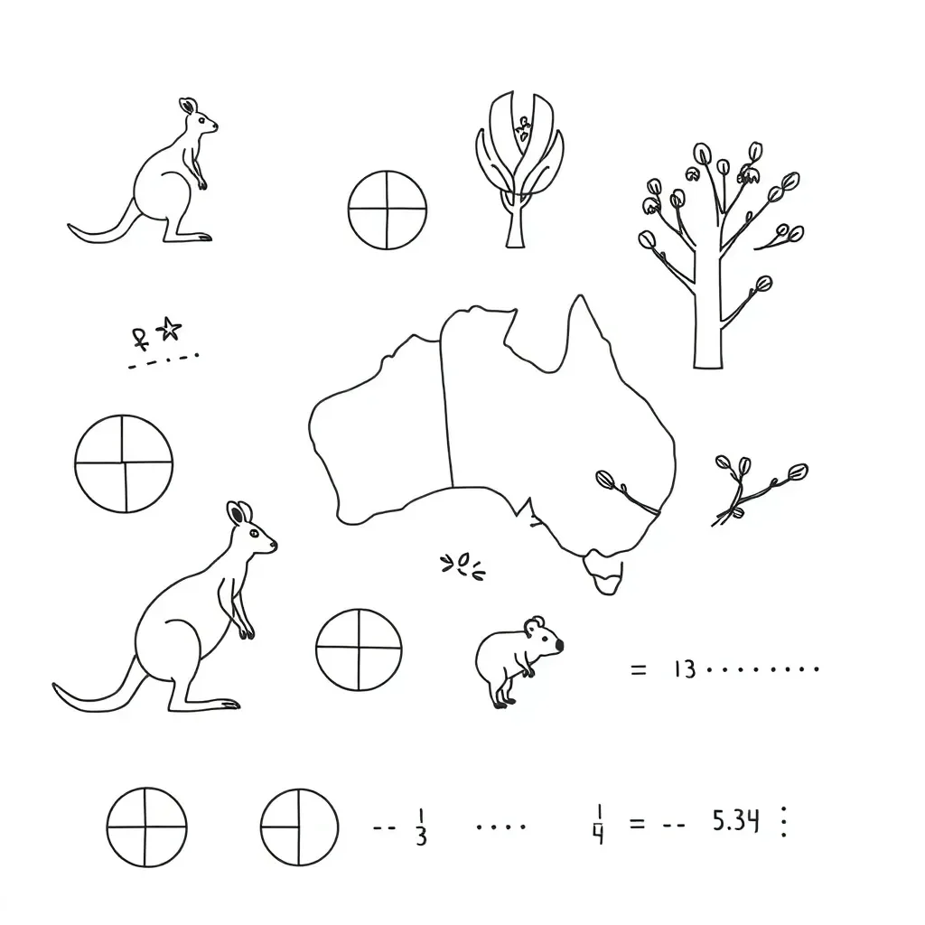 Fractions and decimals illustration