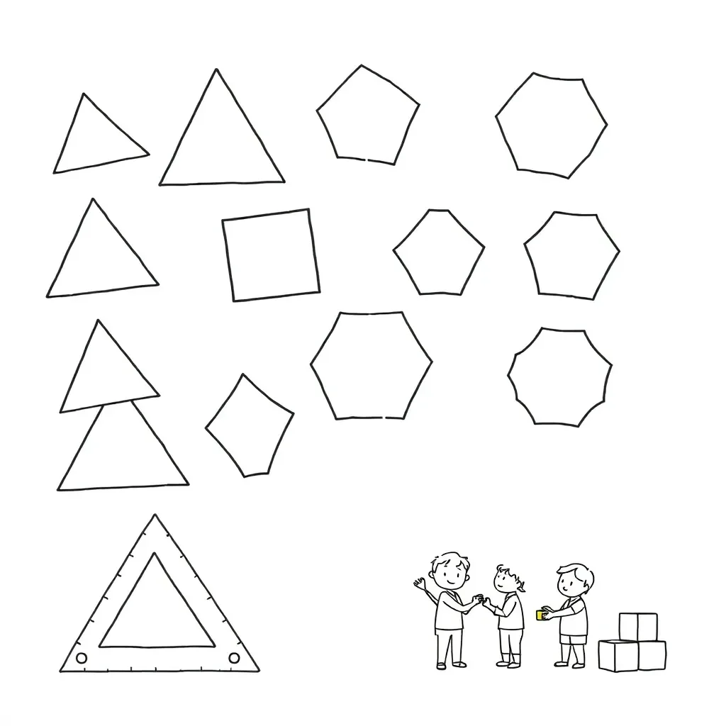 Various polygons illustration