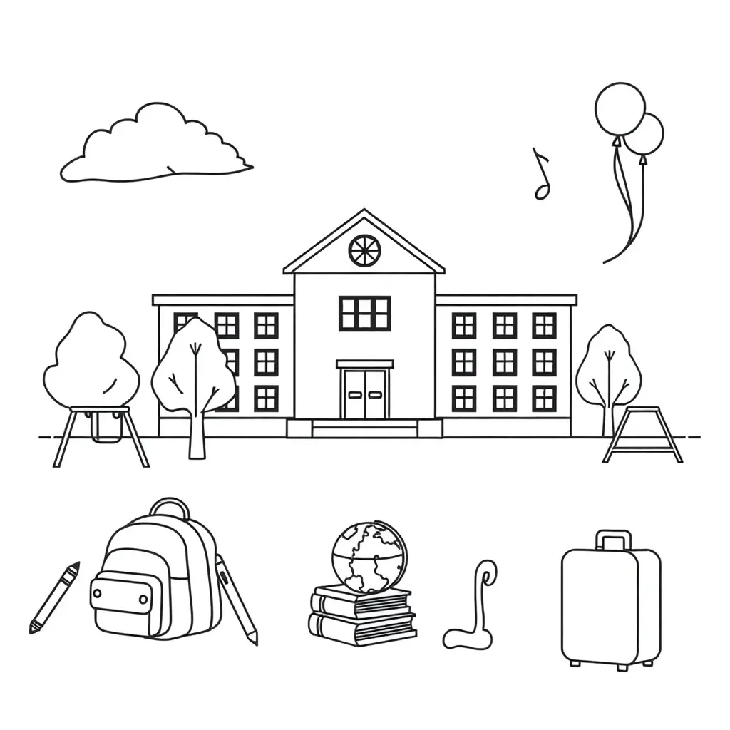 Spelling worksheet illustration