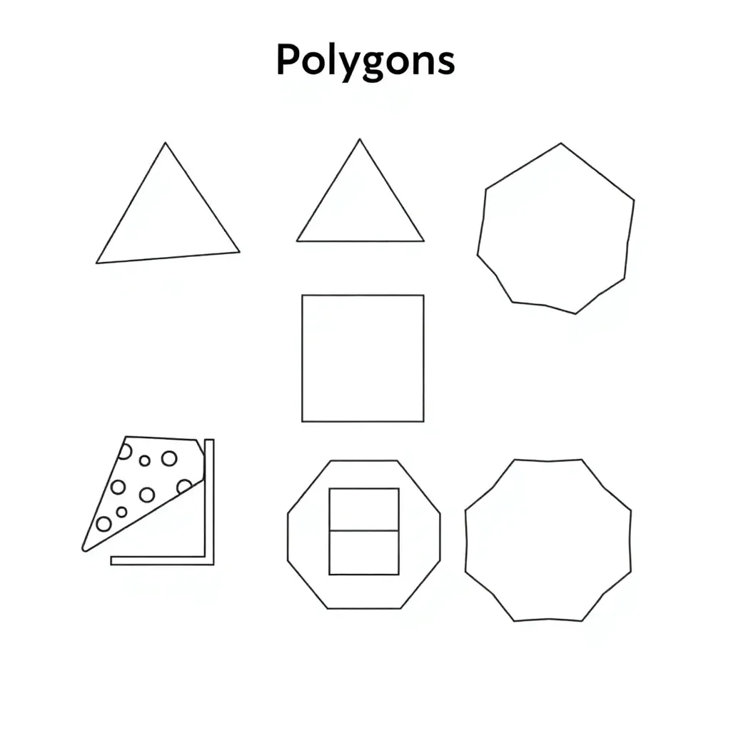 Various polygons illustration