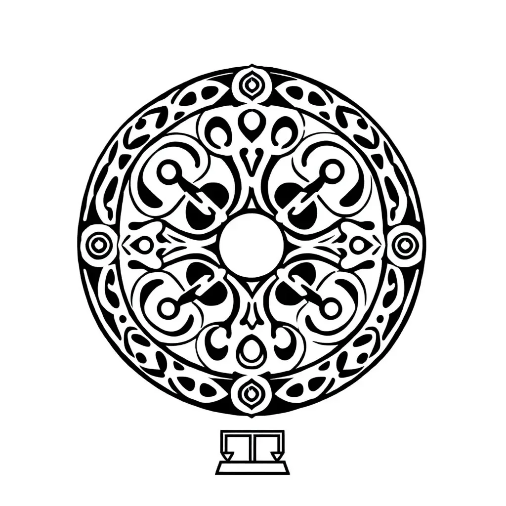 Atoms and molecules illustration