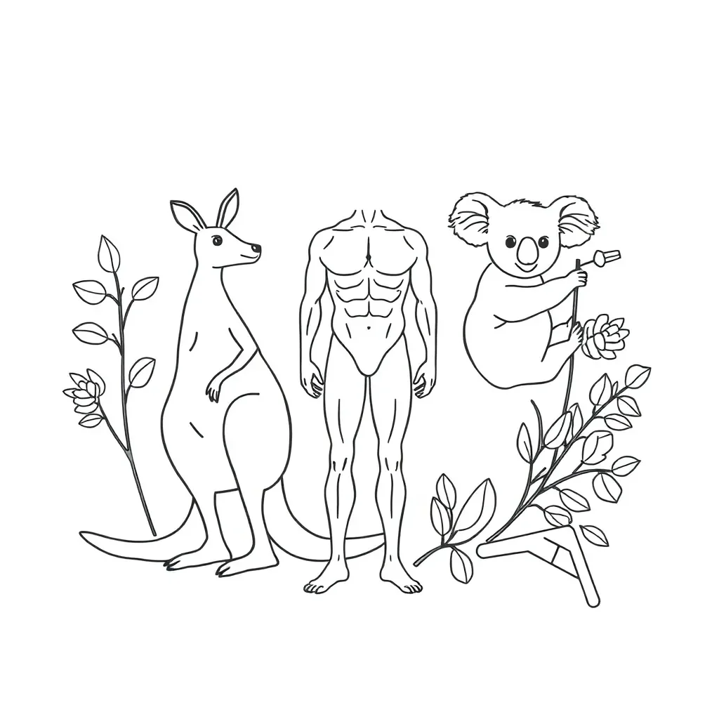 Human muscular system diagram