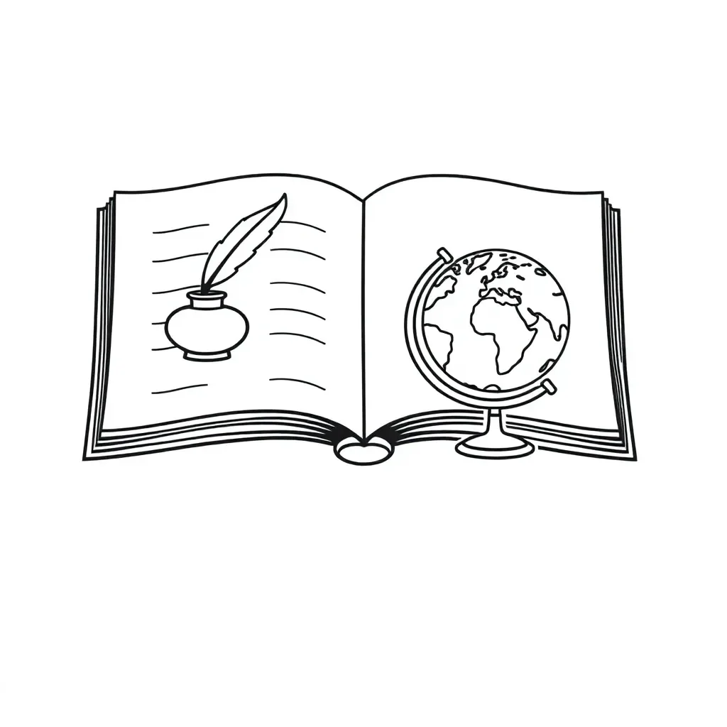 Historical documents and books illustration