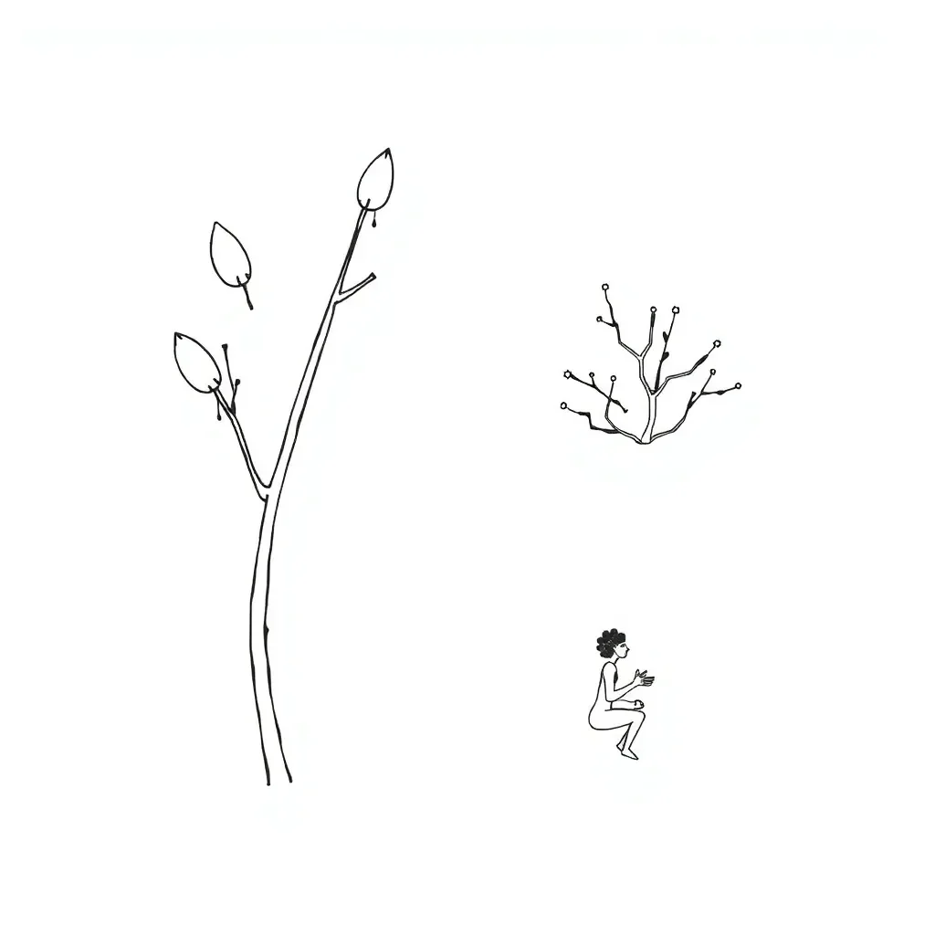 Aboriginal bush medicine plants illustration