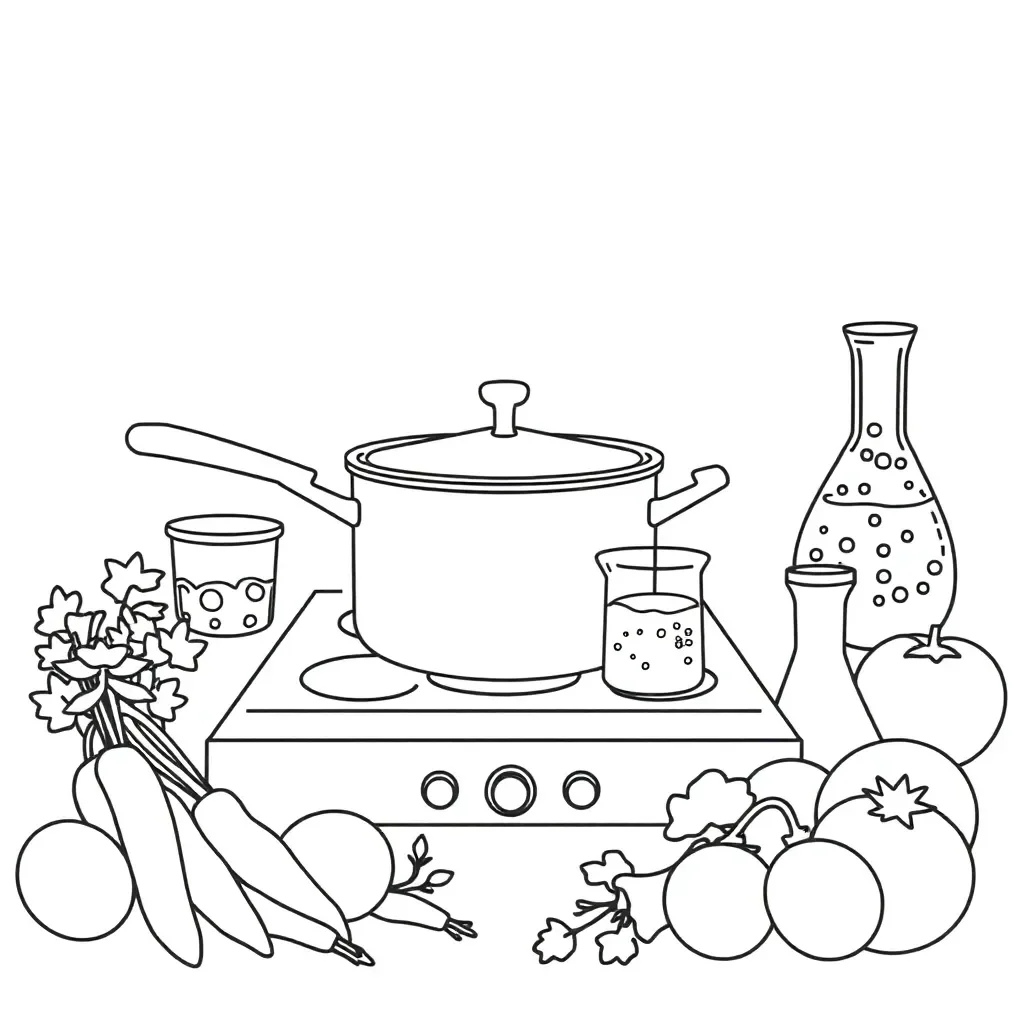 pH testing strips and kitchen ingredients