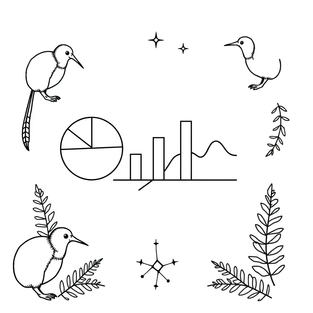 Data and statistics illustration