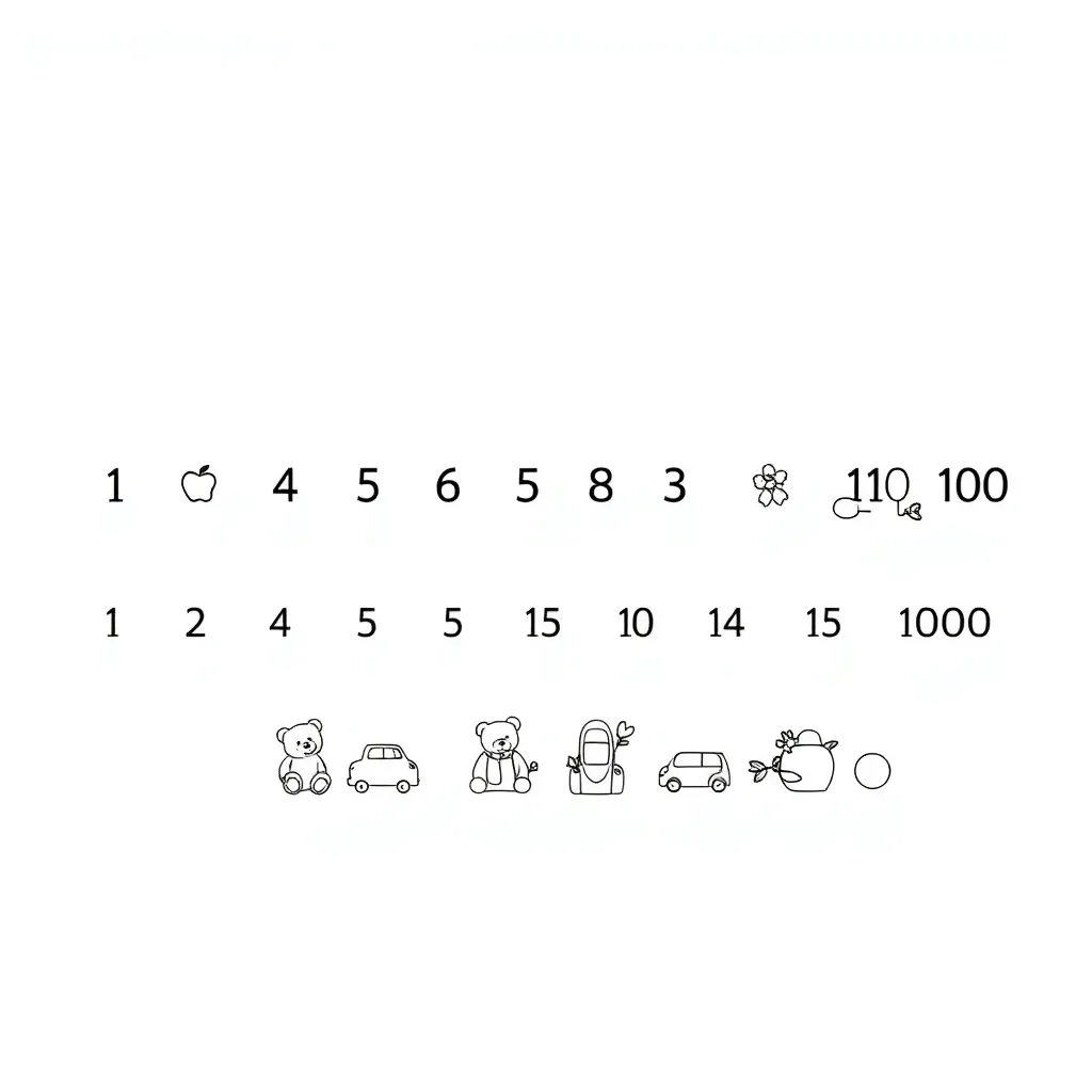 Numbers and counting illustration