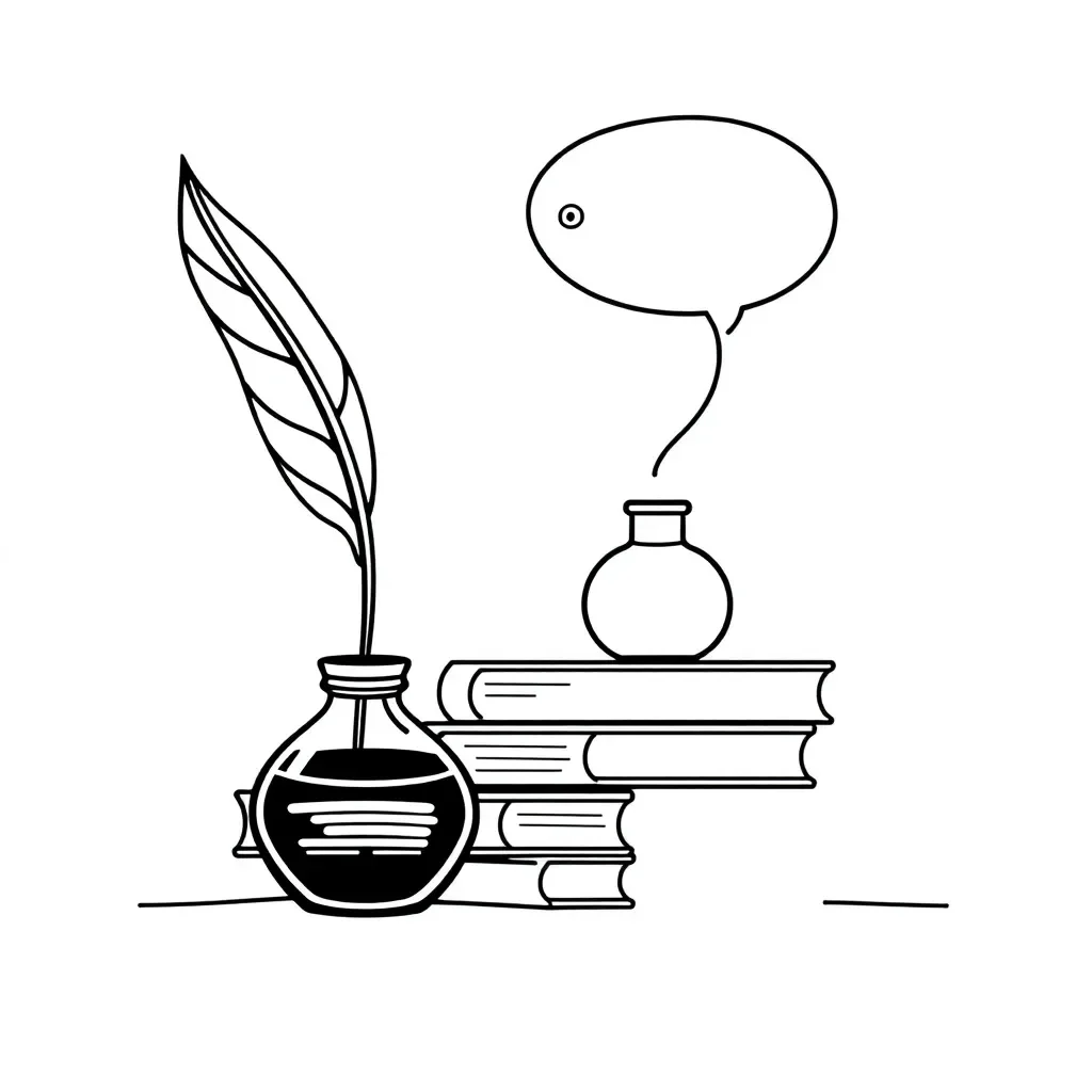 Literary analysis illustration