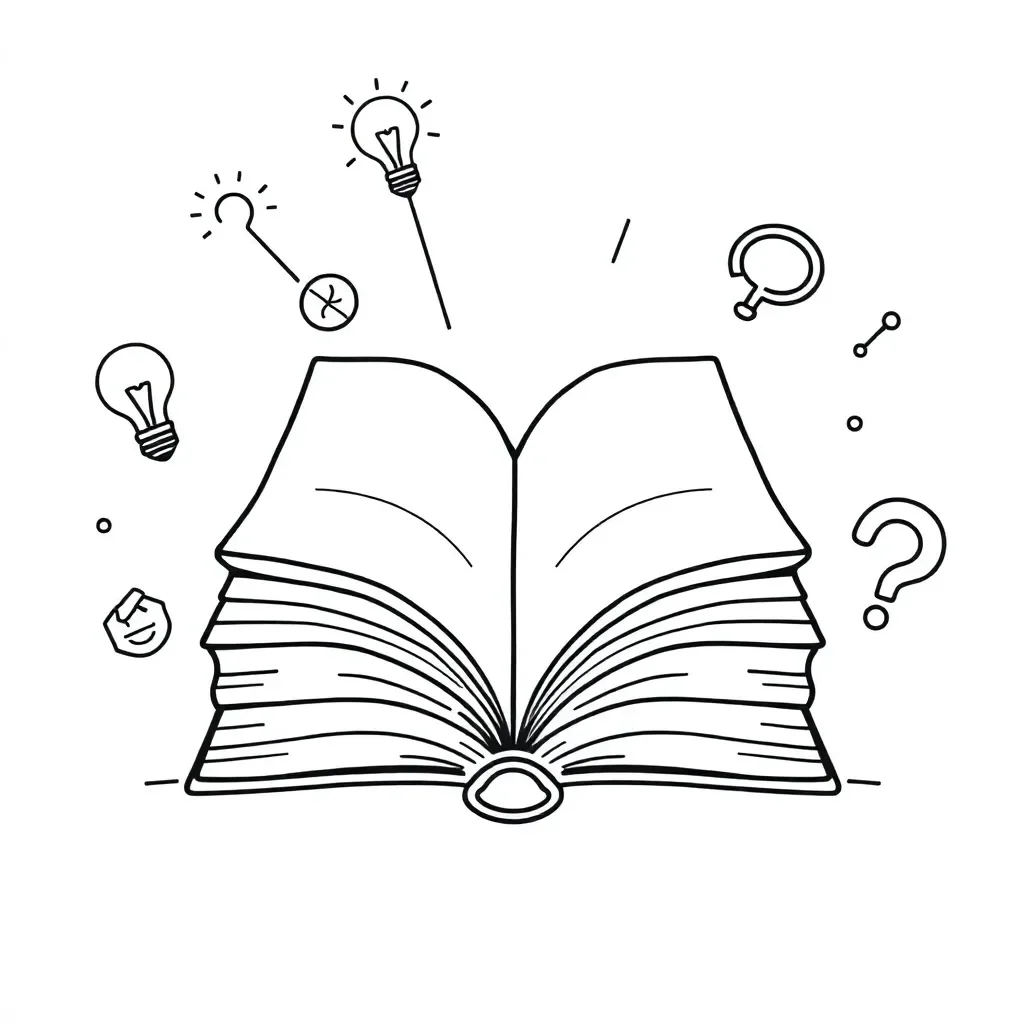Detective with magnifying glass reading clues