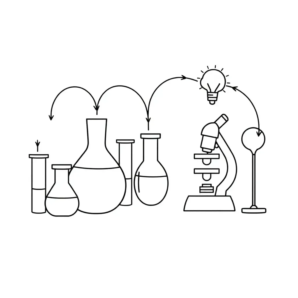 Scientific method illustration