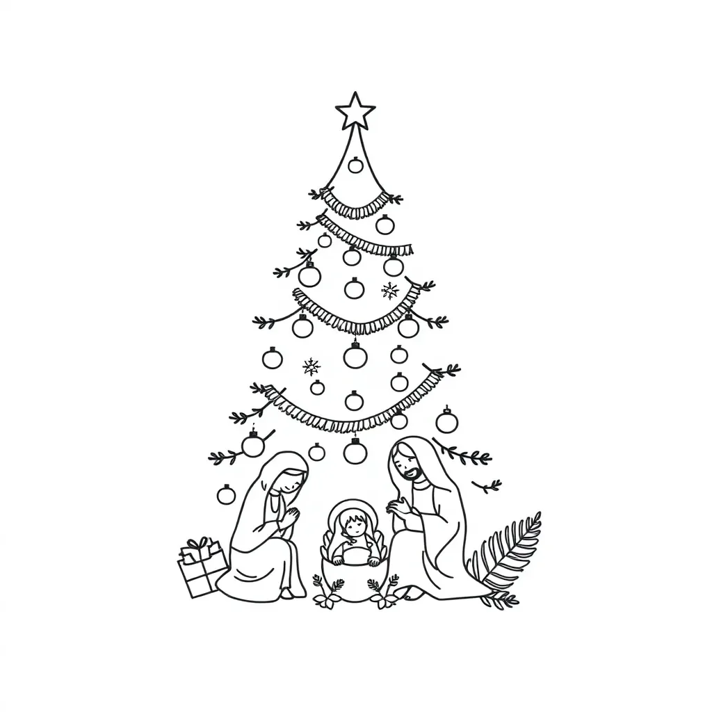 Christmas decorations illustration