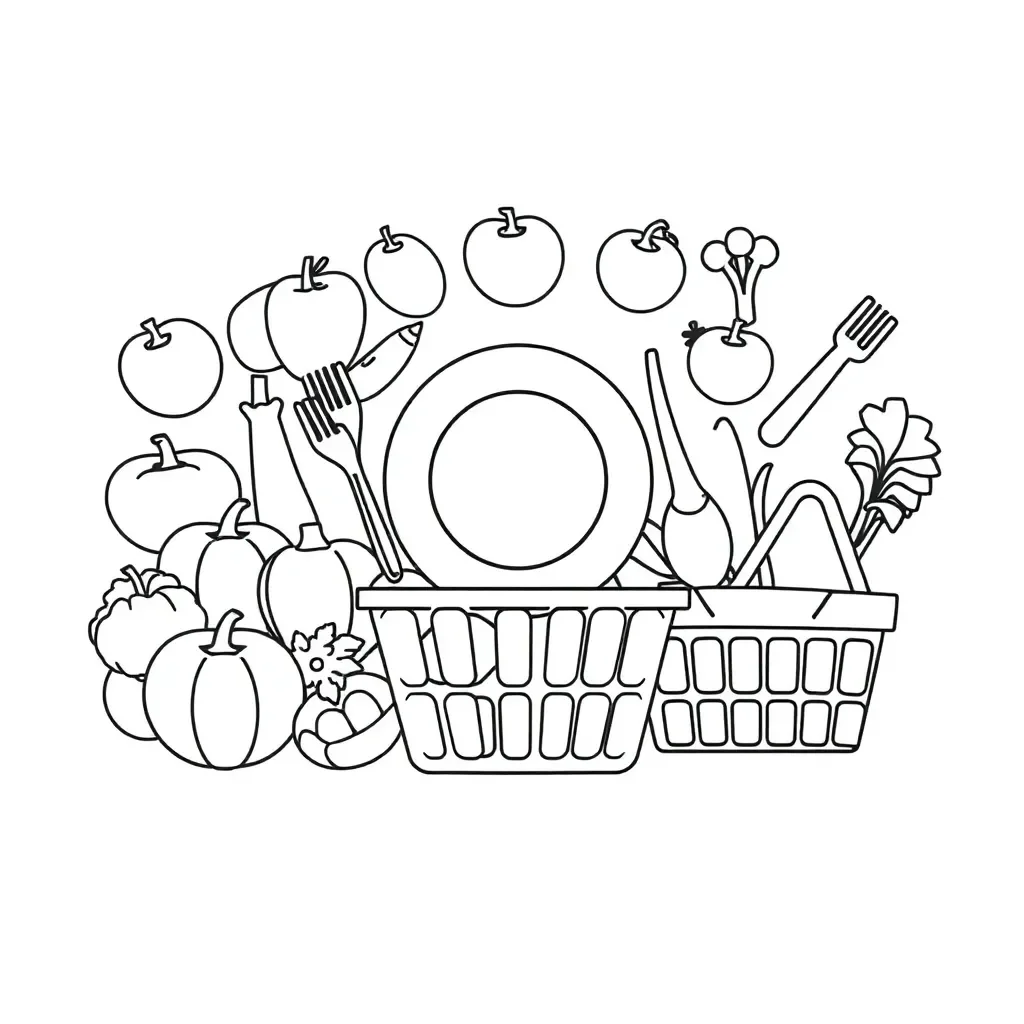 Meal planning illustration