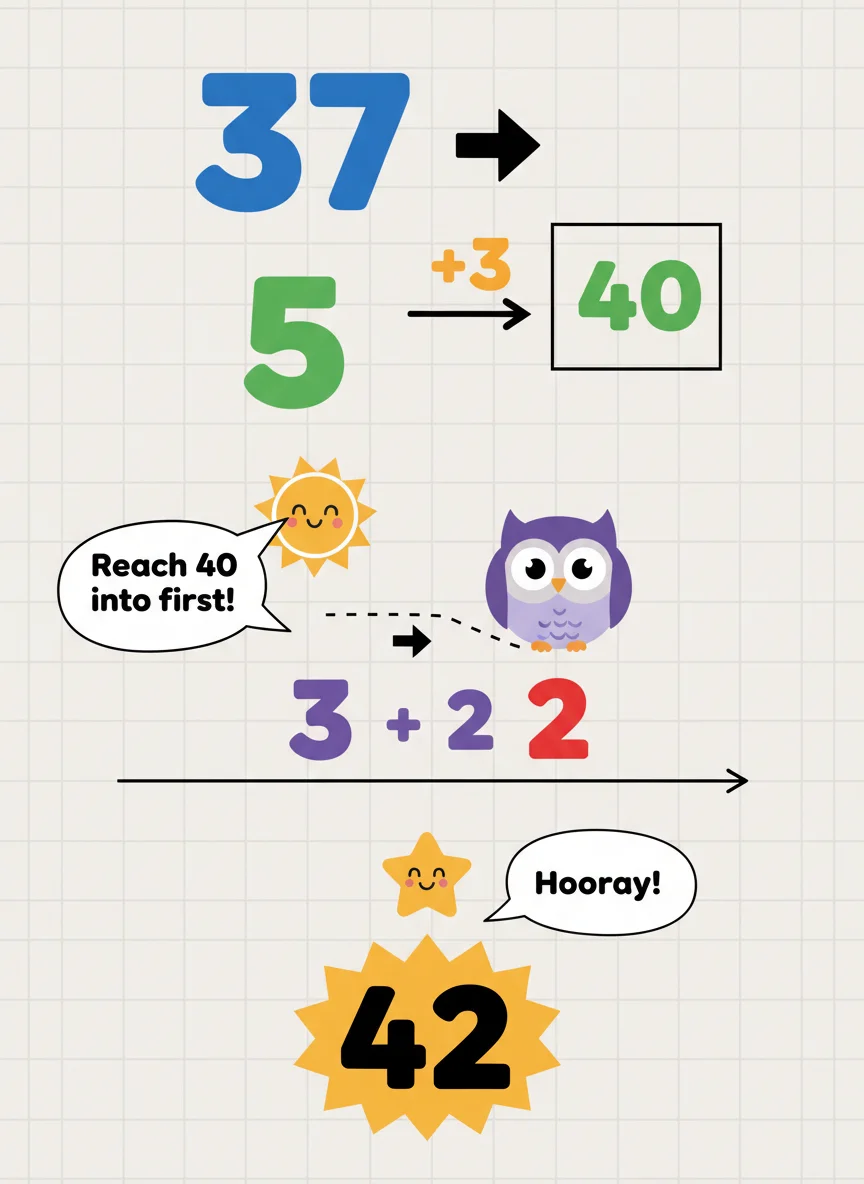 Let's Try Together: 37 + 5