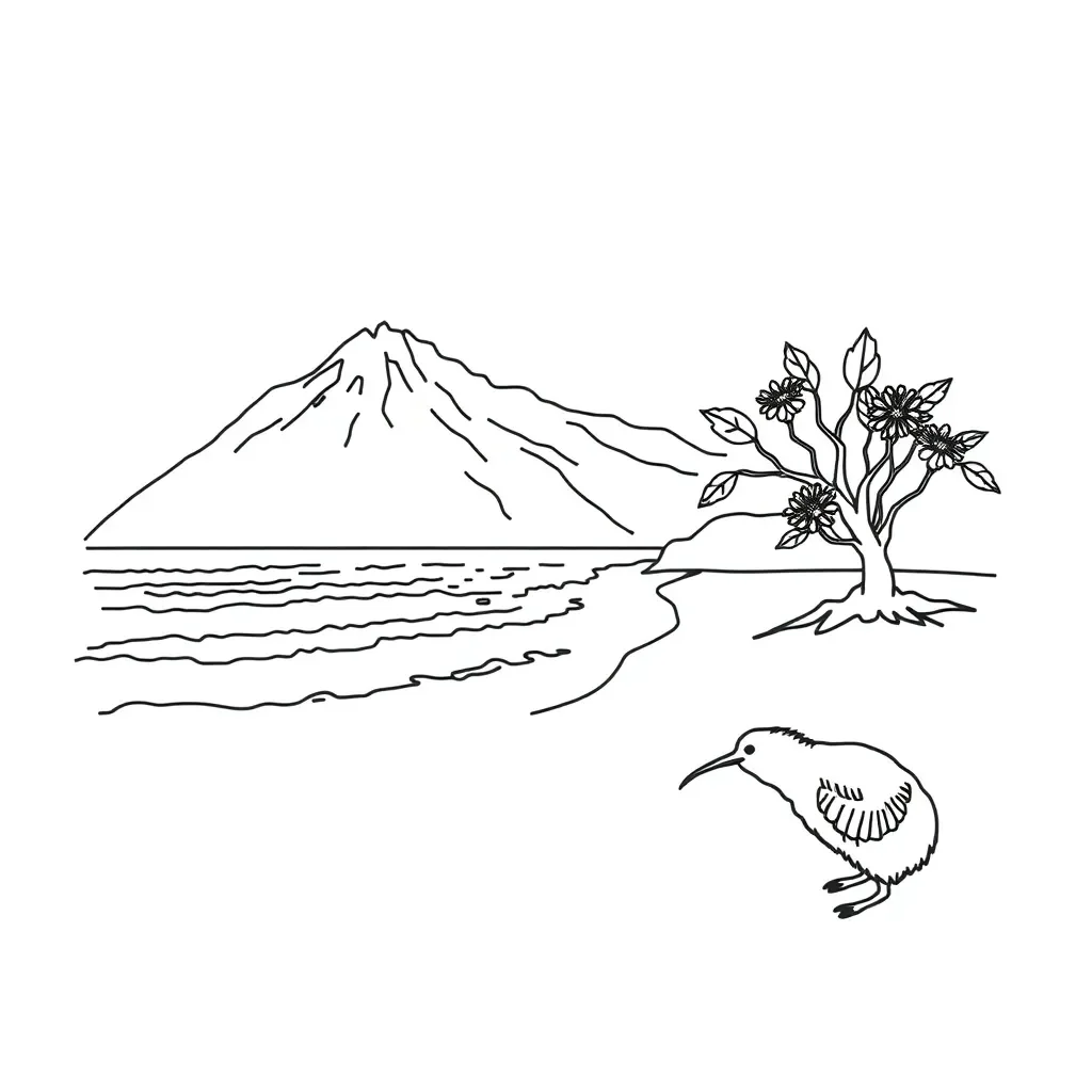 Clock and daily activities illustration