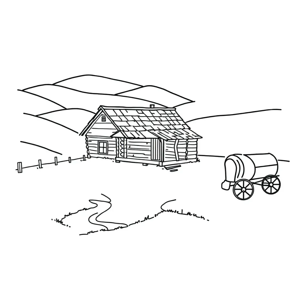 Kentucky historical landmarks illustration