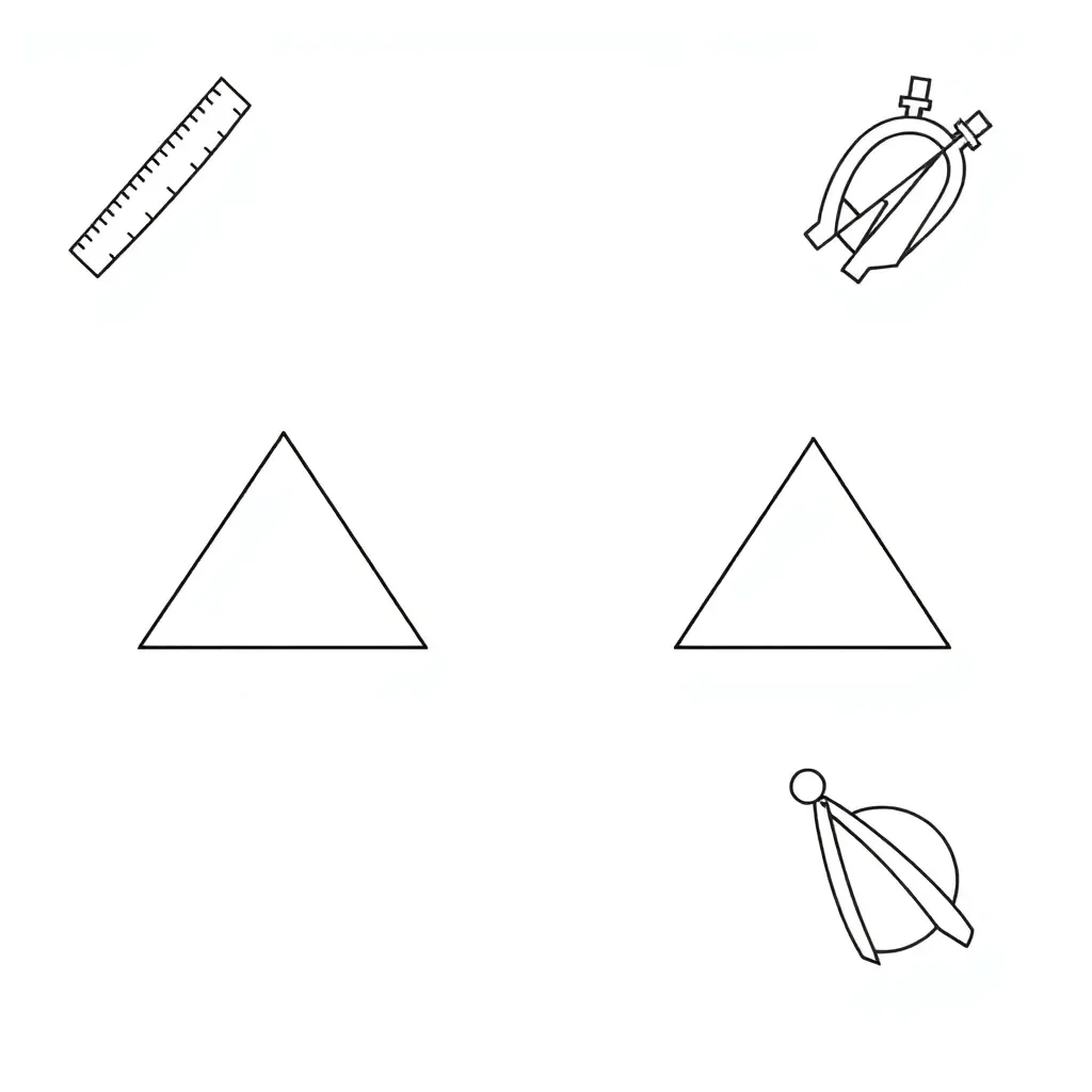 Congruent triangles illustration