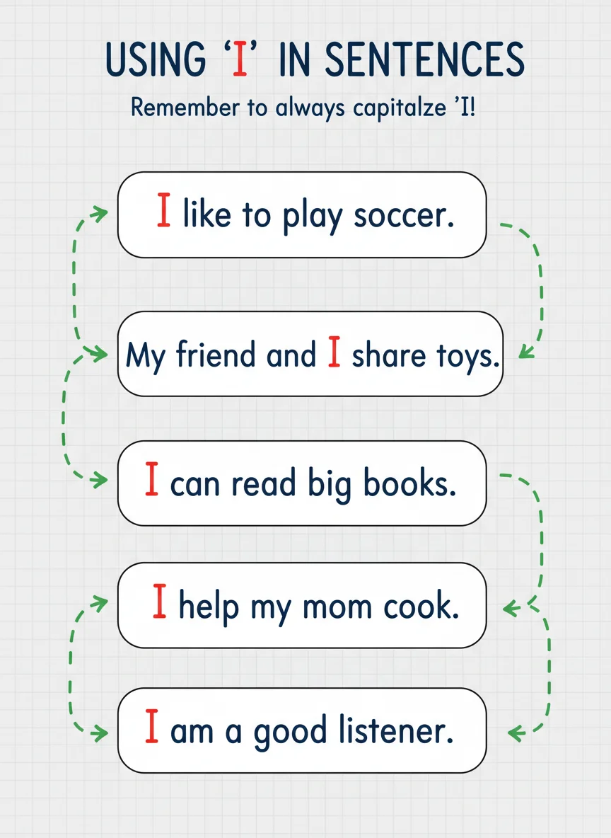 Examples of Sentences with "I"