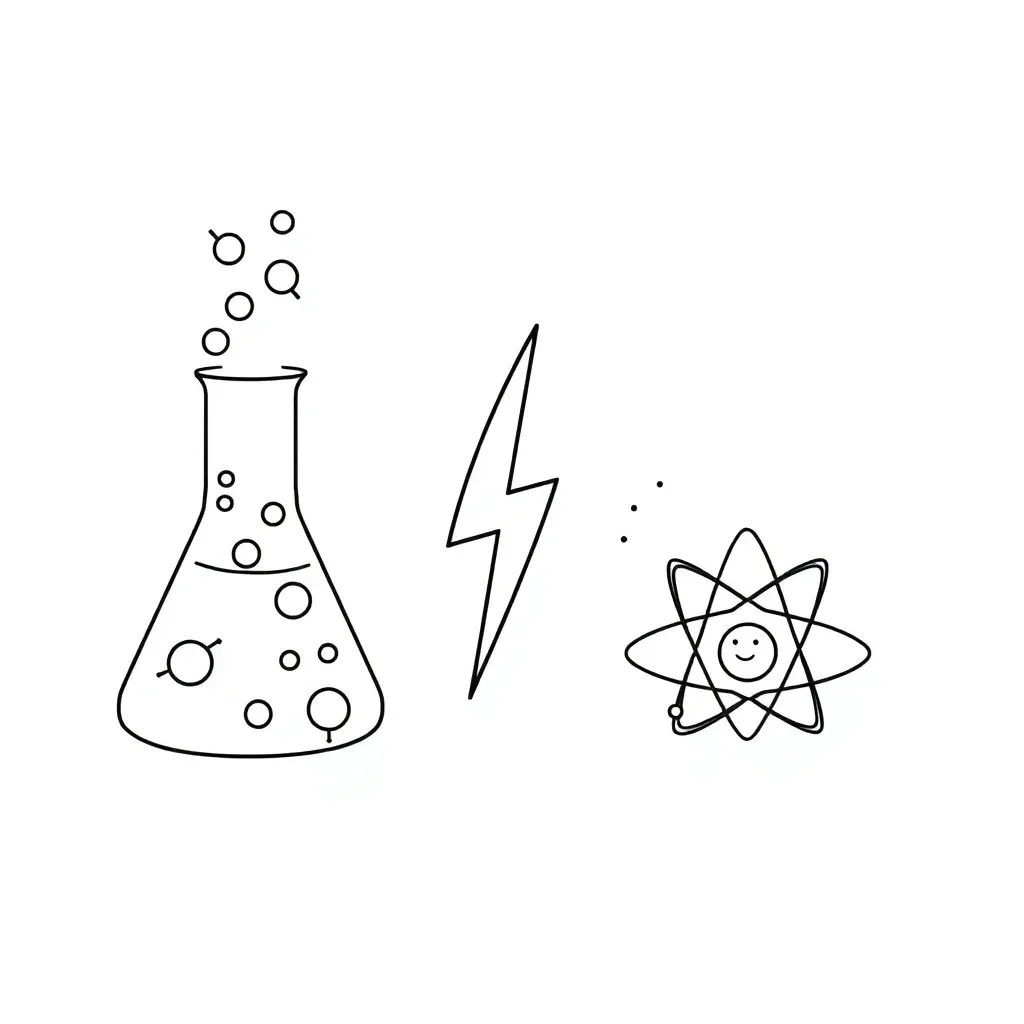 Atoms forming ions illustration
