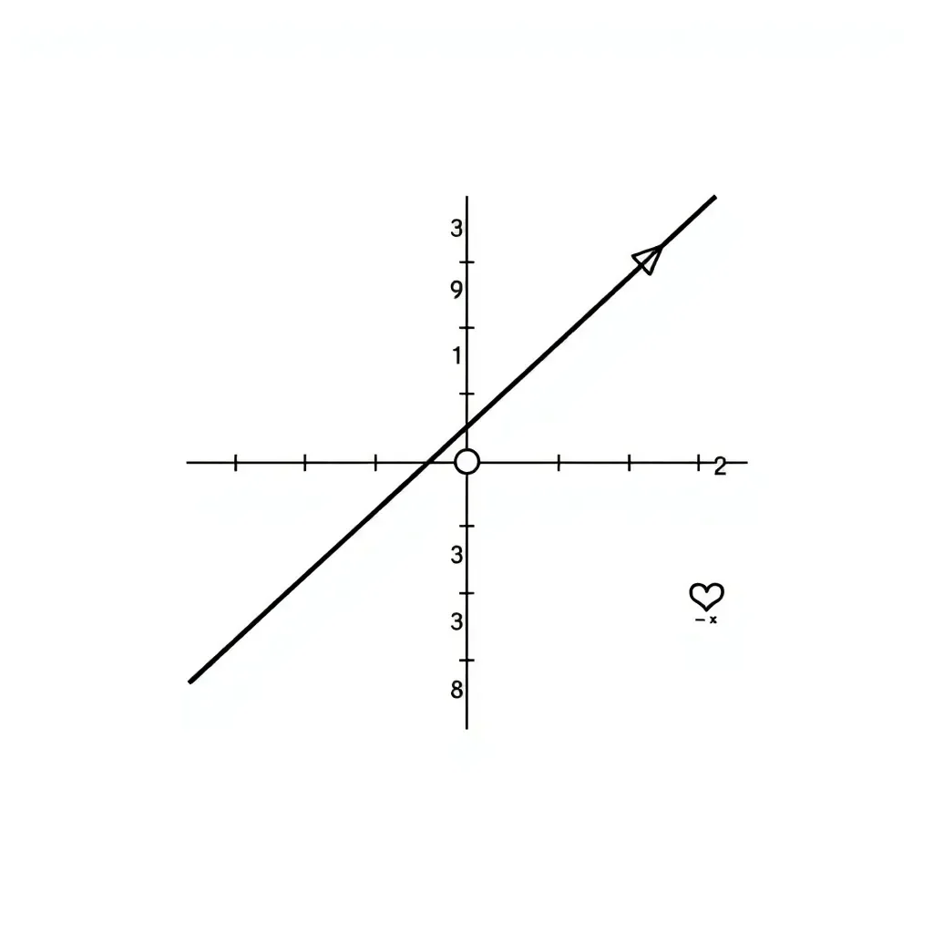 Linear equation graph illustration