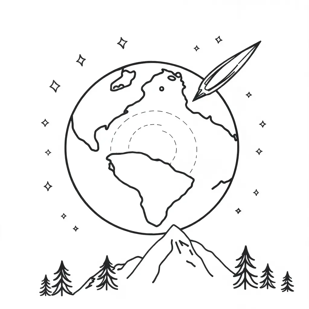 Earth formation illustration