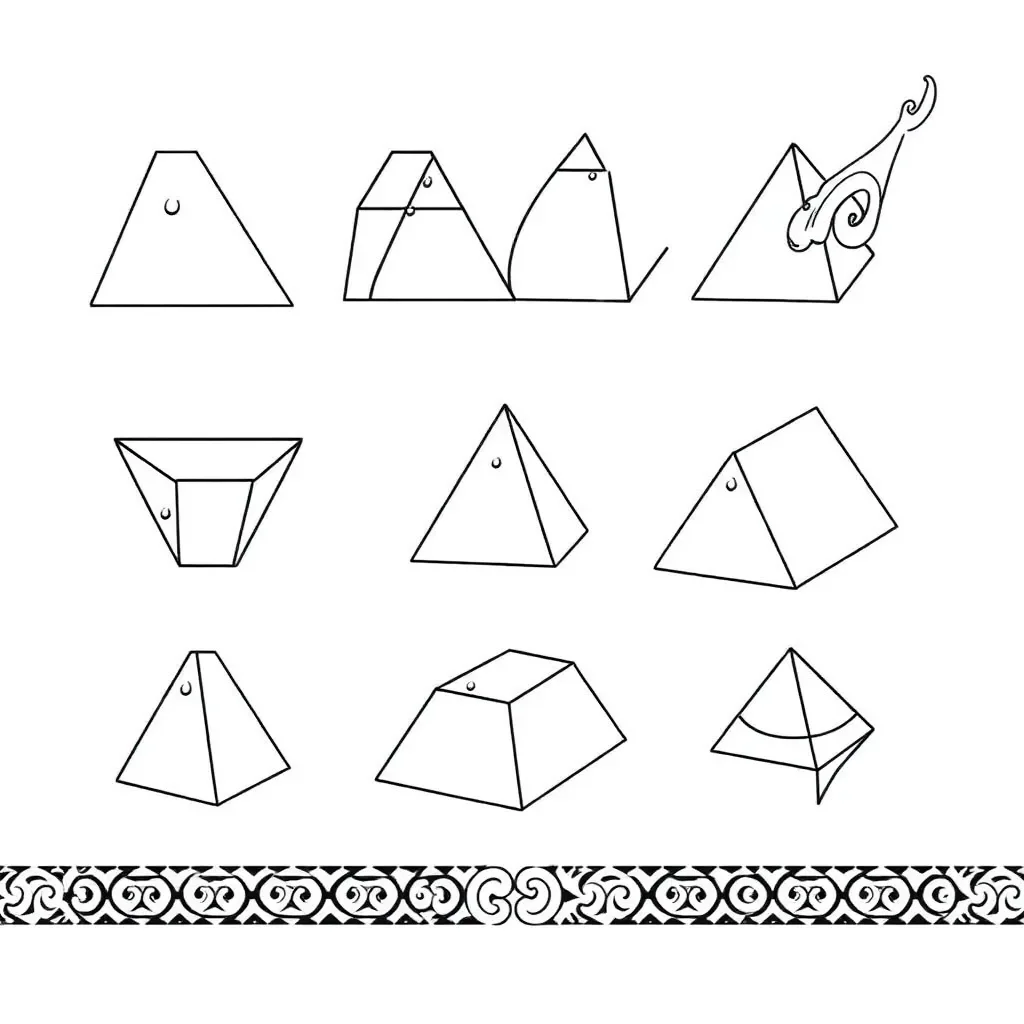 3D shapes and geometric properties illustration