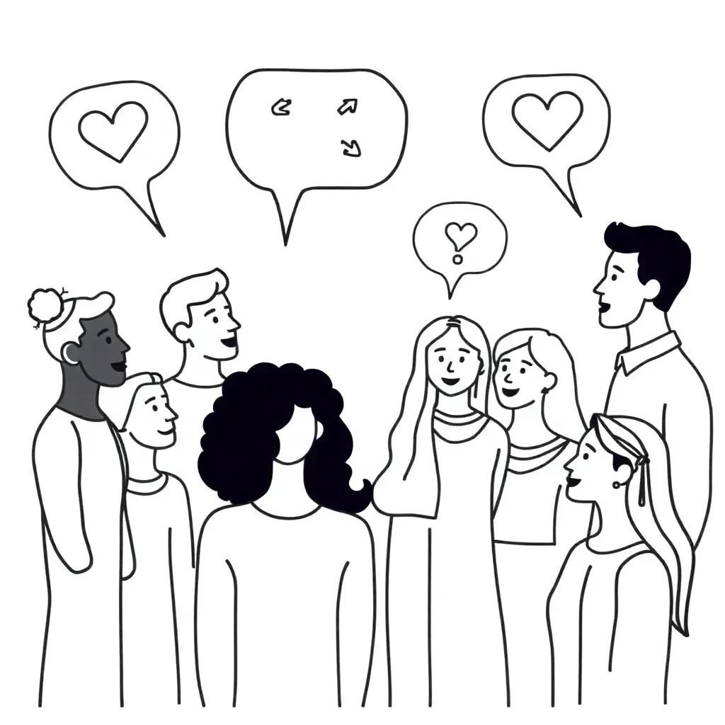Connectors linking words illustration