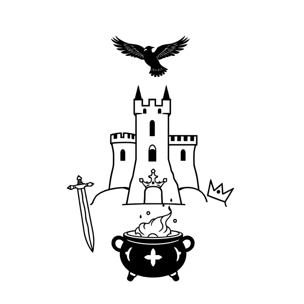 Macbeth crown illustration